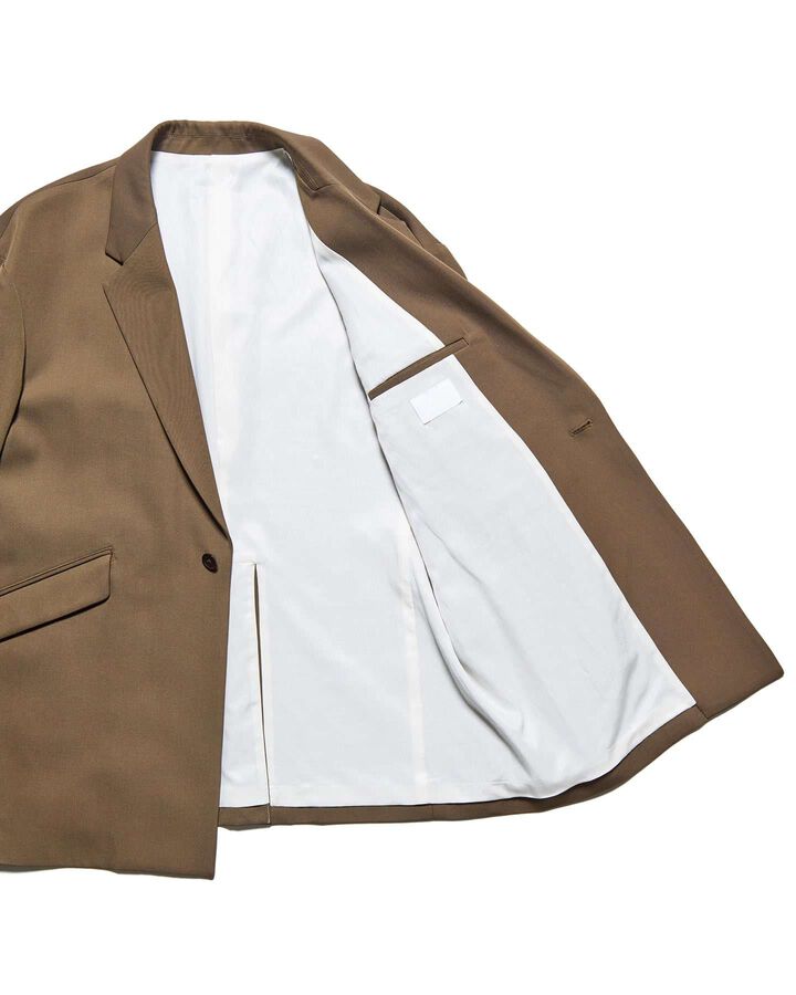 DOESKIN WOOL OVERSIZED JACKET,BROWN, medium image number 4