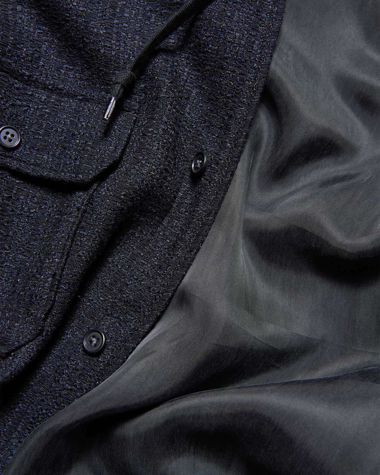 FANCY TWEED HOODED SHIRT,A, large image number 3