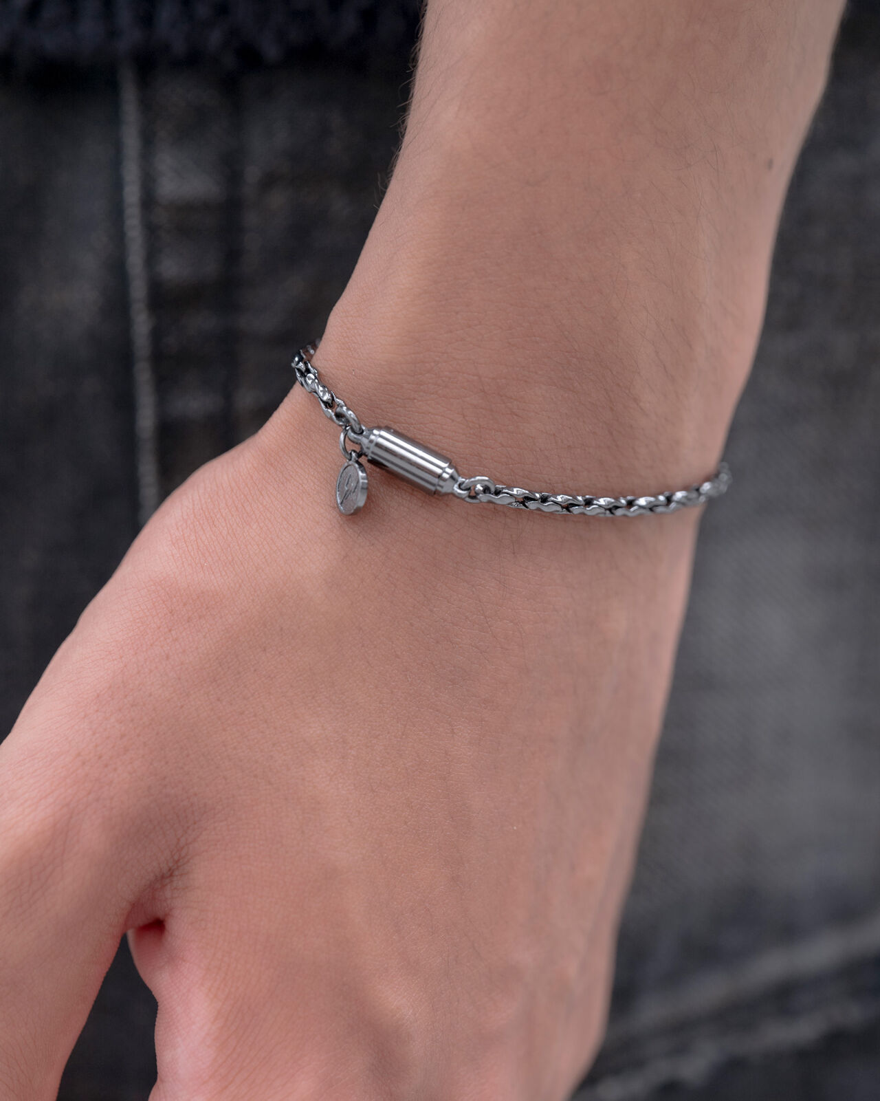 CHAIN BLACELET,BLACK, large image number 4