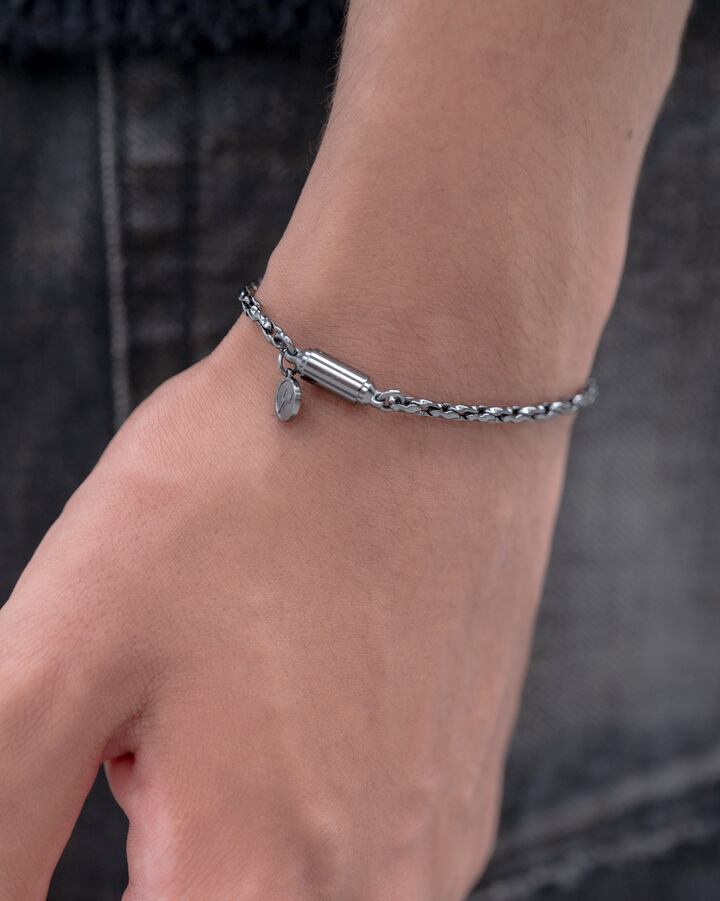CHAIN BLACELET,BLACK, medium image number 4