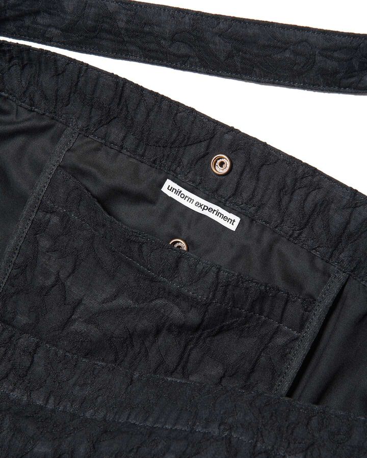 JACQUARD SHOULDER BAG,BLACK, medium image number 4