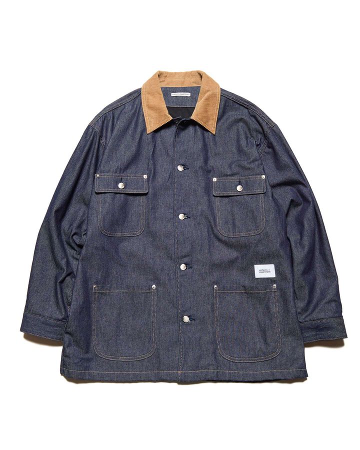 DENIM COVERALL,INDIGO, medium