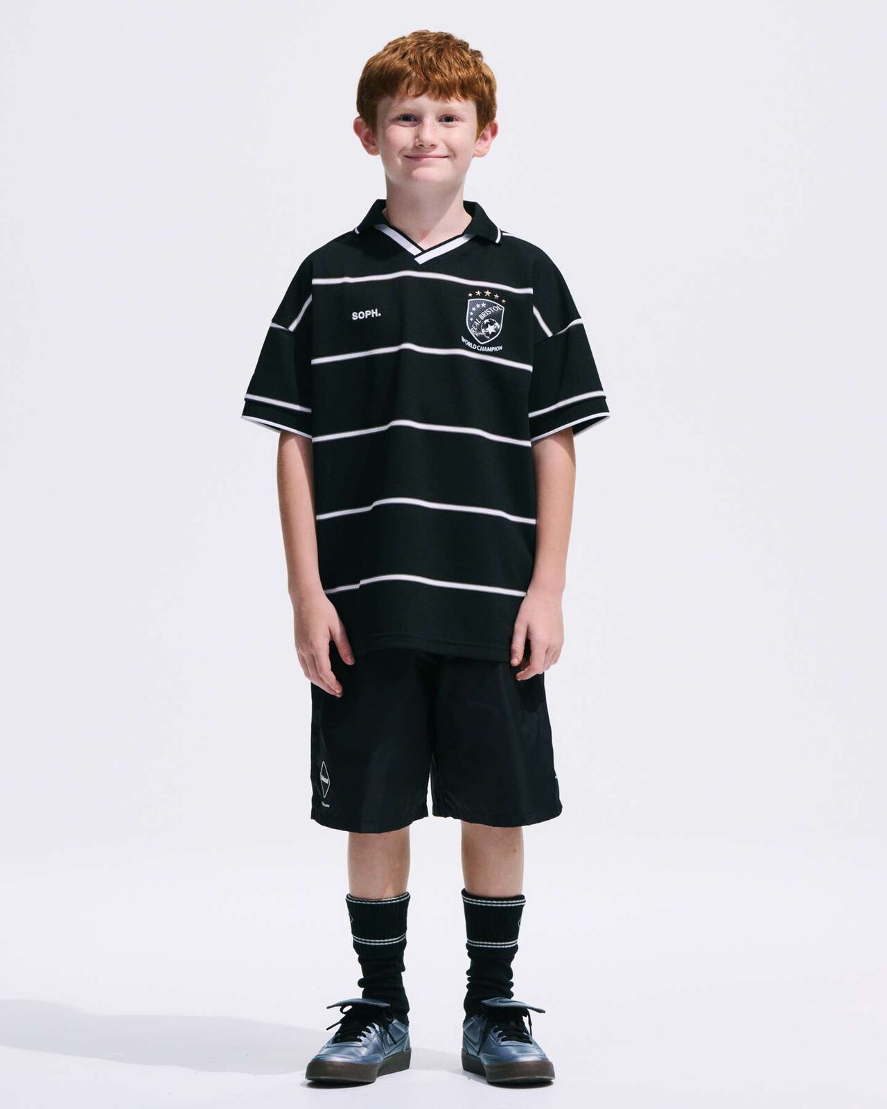 CHAMPIONS BORDER S/S GAME SHIRT,WHITE, large image number 2