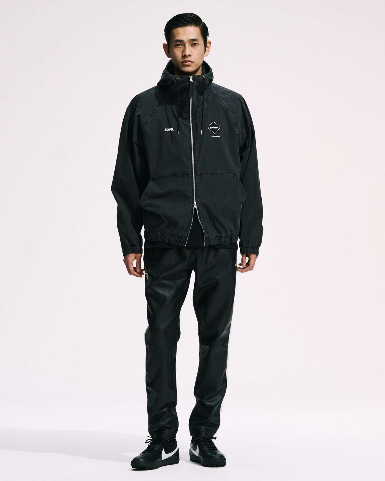 WASHED CRISP DENIM HOODED BLOUSON,INDIGO, large image number 8