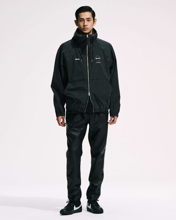 WASHED CRISP DENIM HOODED BLOUSON,INDIGO, medium image number 8