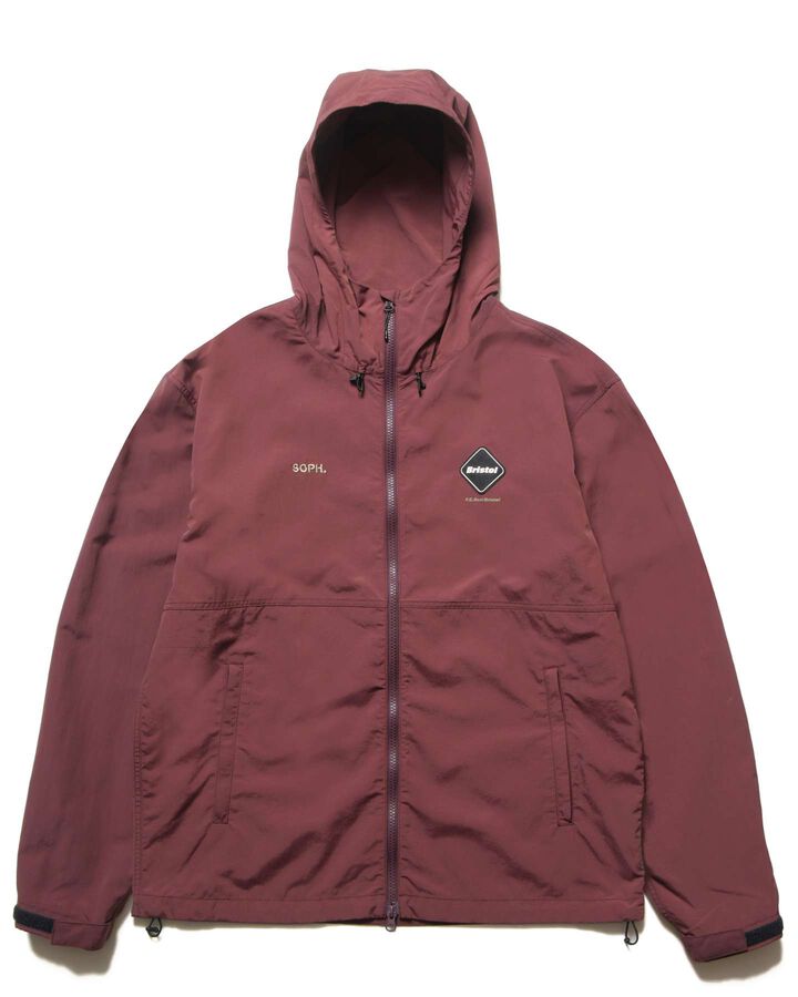 NYLON HOODED BLOUSON,BURGUNDY, medium