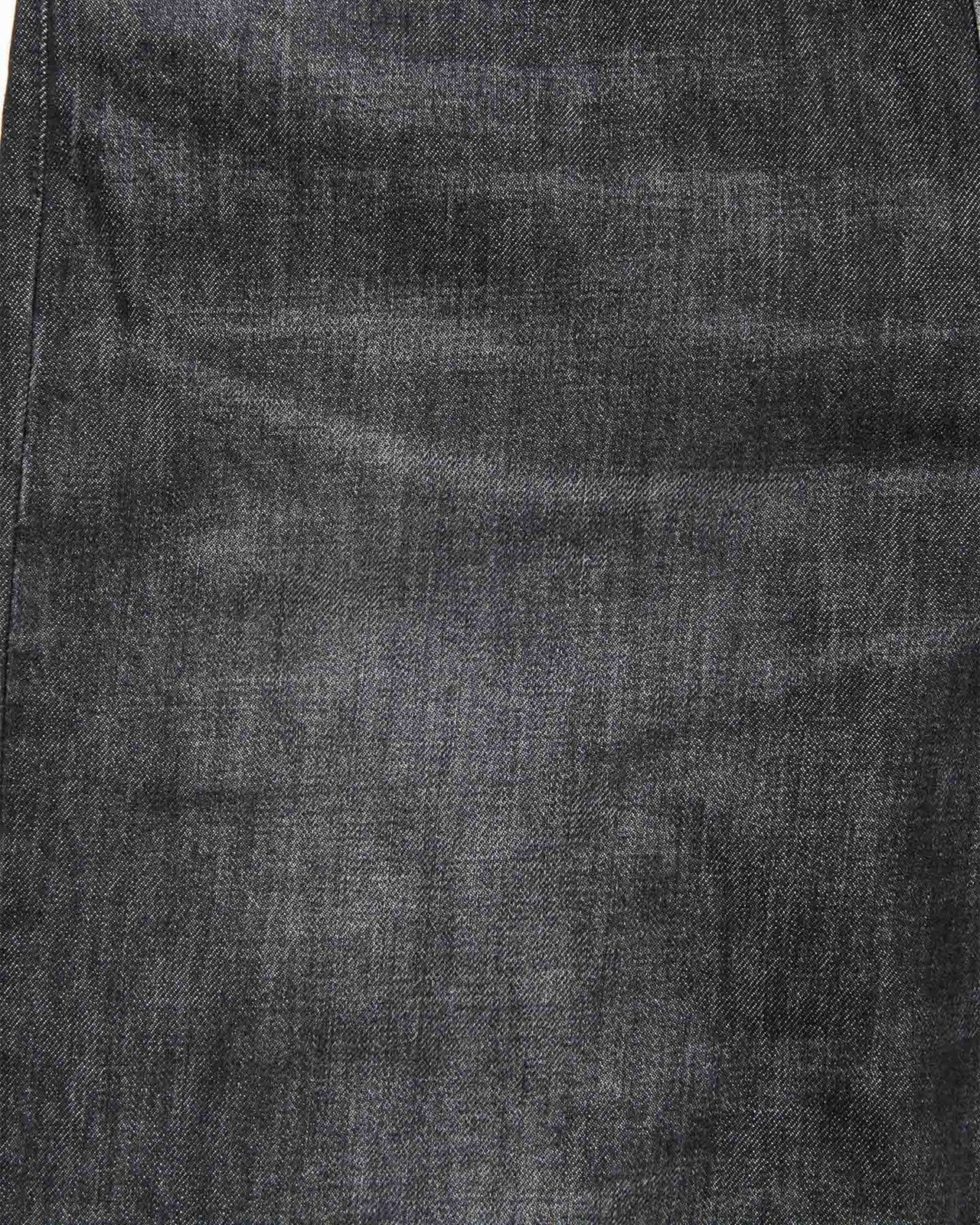 WASHED DENIM BOLD-FIT JEANS,BLACK, large image number 4