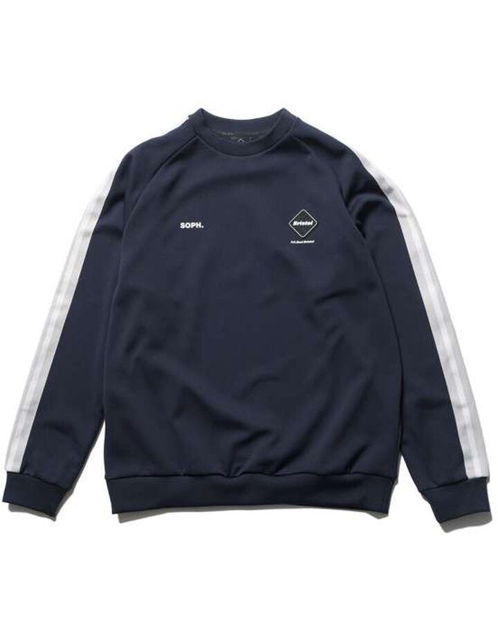 TRAINING TRACK CREWNECK TOP,NAVY, medium image number 0