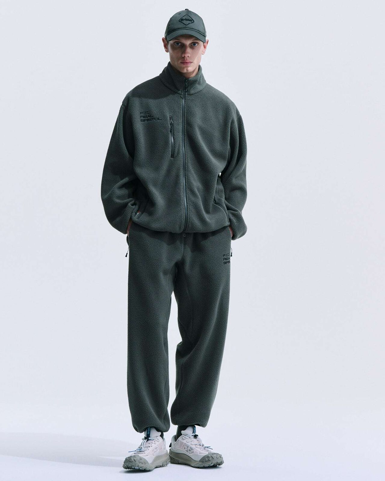 POLARTEC SHEARLING JERSEY LINER BLOUSON,KHAKI, large image number 4