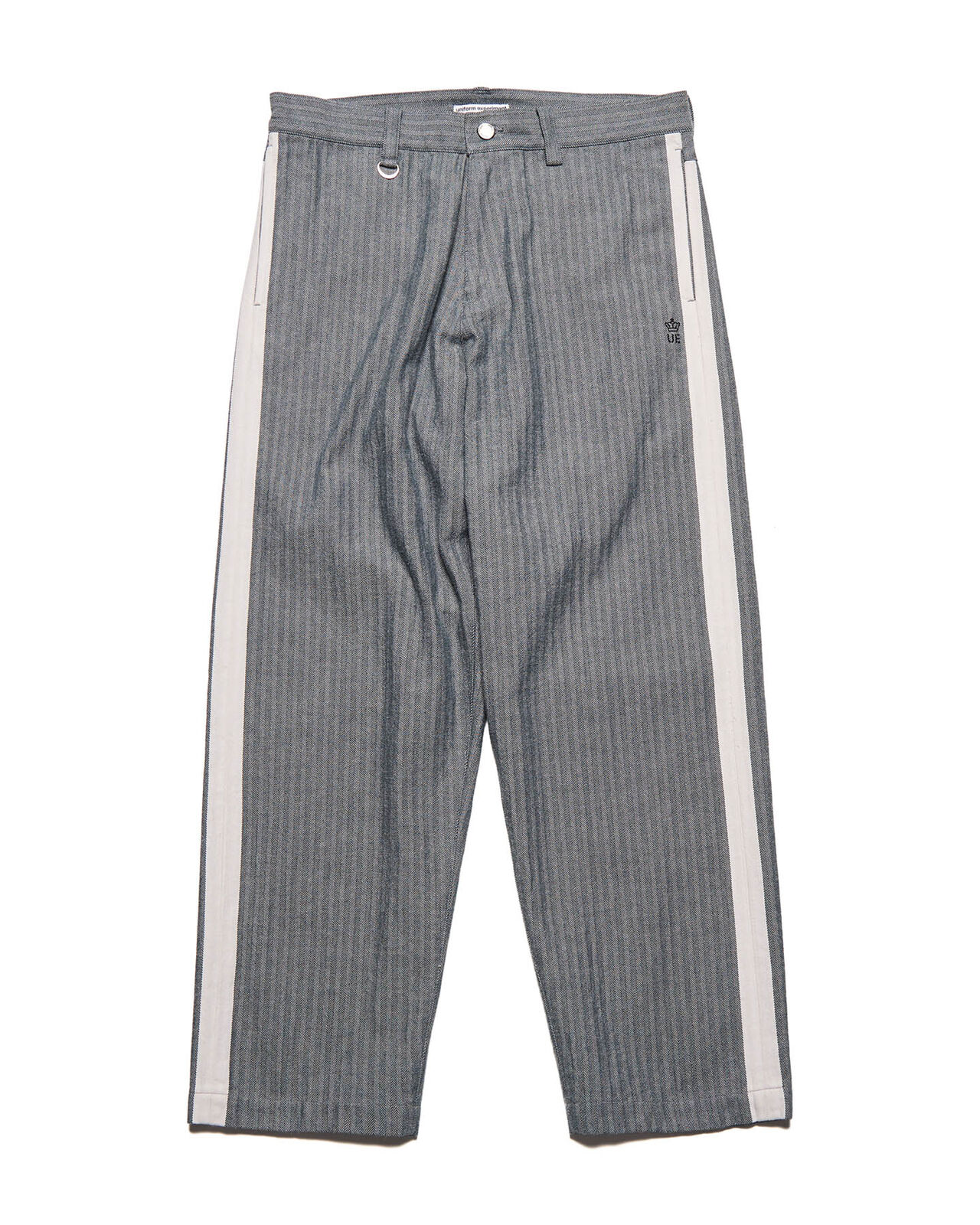 SELVAGE HERRINGBONE PANTS,CHARCOAL GRAY, large image number 0