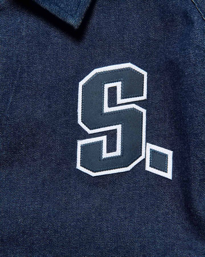 STRETCH TWILL COACH JACKET,INDIGO, medium image number 2