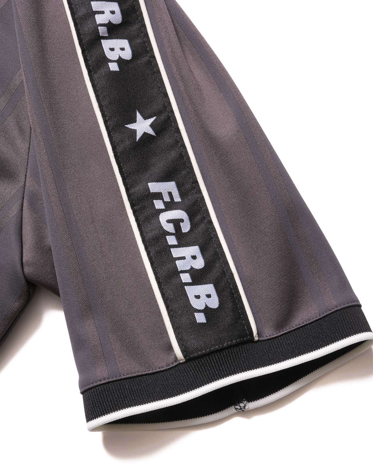 SHADOW WEAVE STRIPE S/S TOP,CHARCOAL GRAY, large image number 3