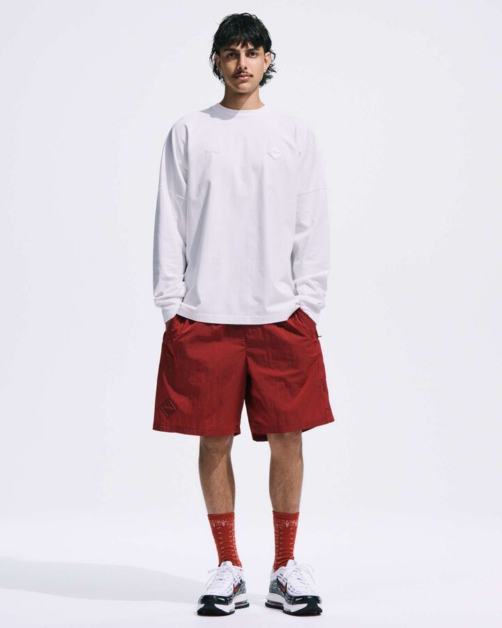 CUT-OFF LOGO L/S TEE,BLUE, medium image number 6