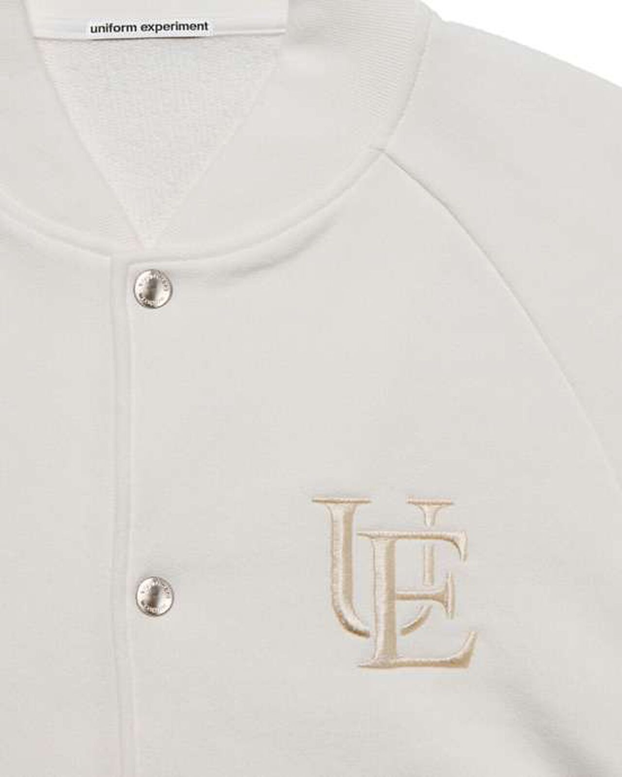 SWEAT VARSITY JACKET,WHITE, large image number 2
