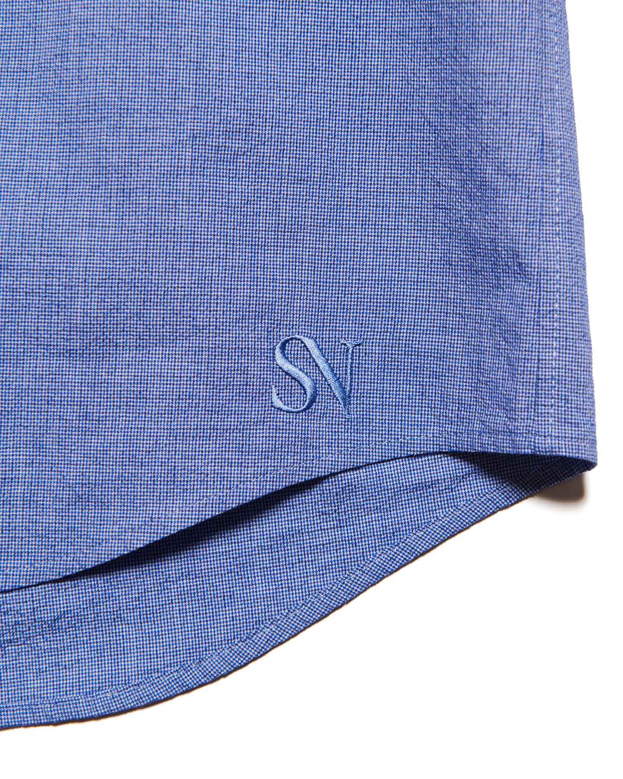 VOILE WASHER REGULAR-FIT S/S SHIRT,NAVY, large image number 4