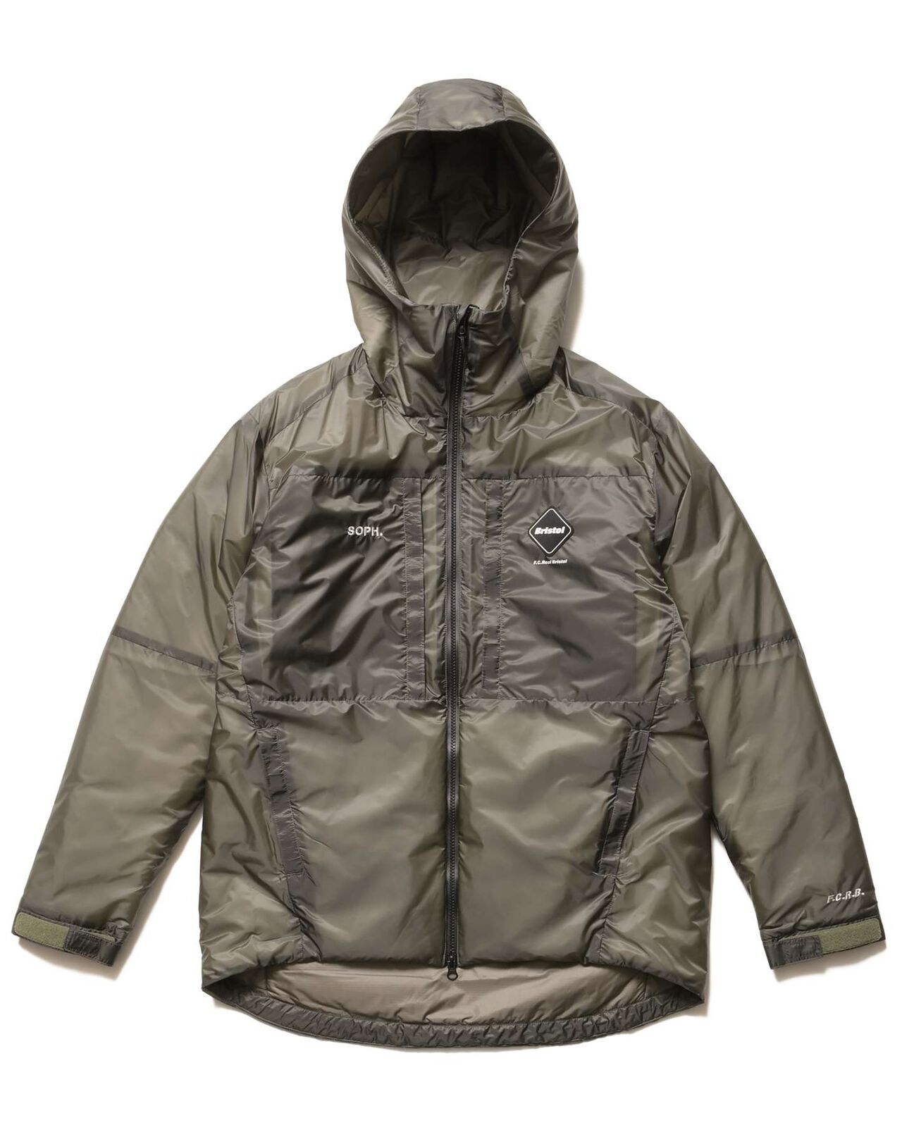INSULATION HOODED JACKET,GREIGE, large image number 0