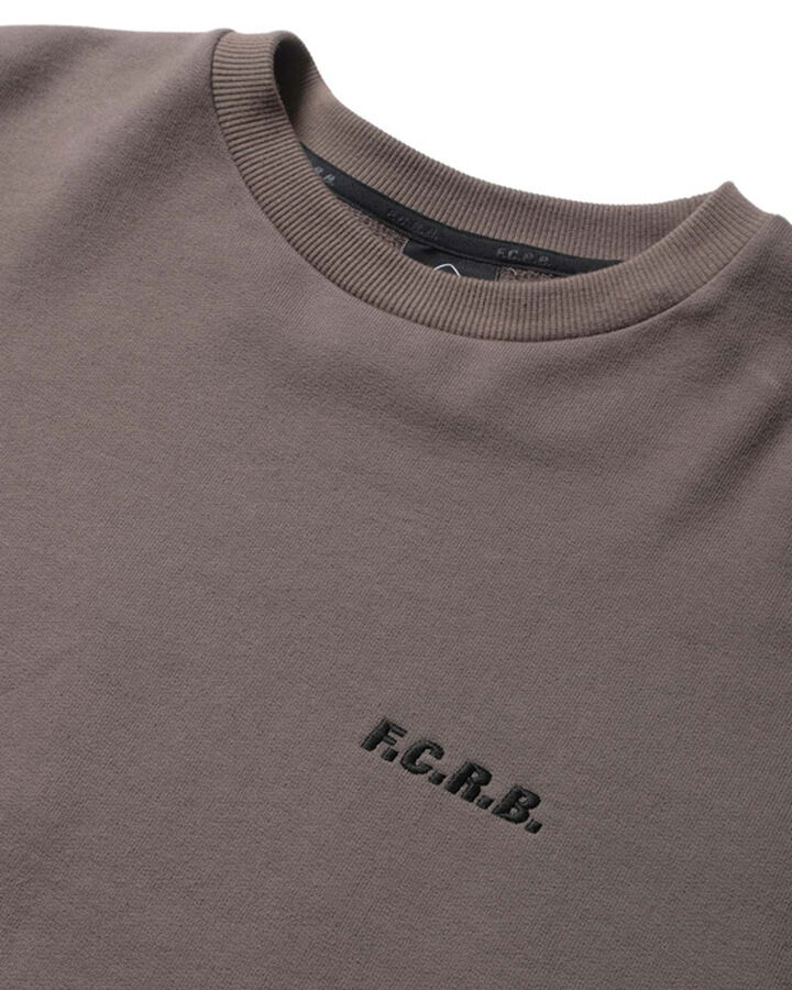 BIG LOGO CREWNECK BAGGY SWEAT,LIGHT BROWN, medium image number 3