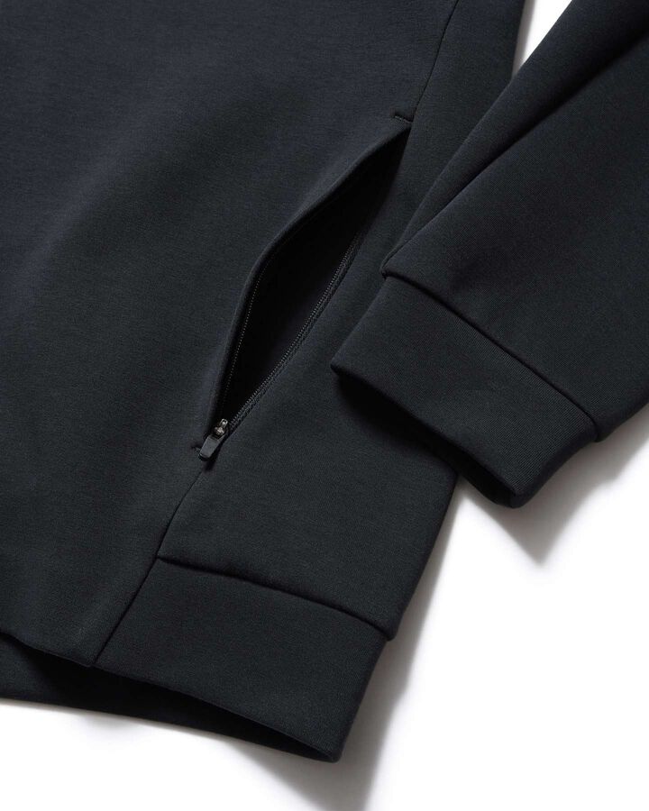 TECH SWEAT VENTILATION HOODIE,BLACK, medium image number 4