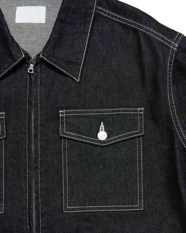 DENIM DRIZZLER JACKET,BLACK, medium image number 2