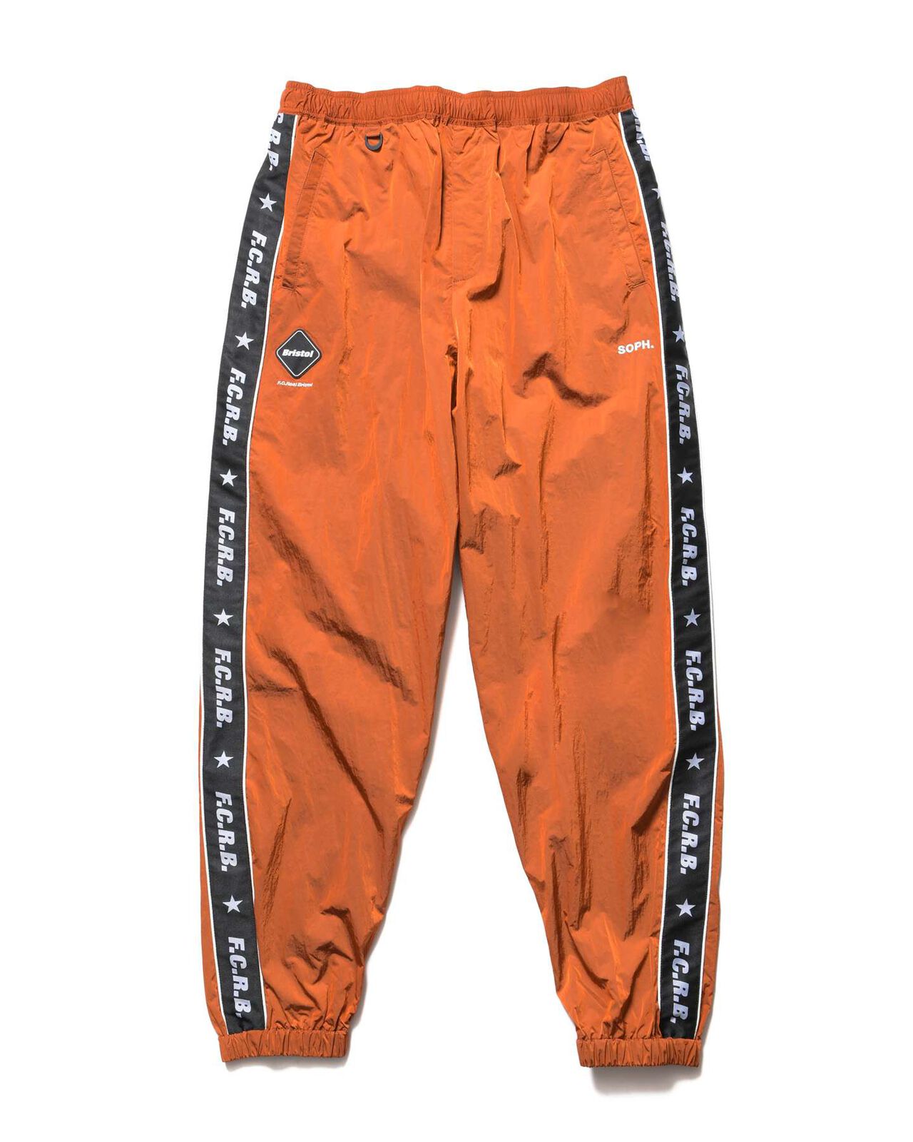 NYLON CHAMBRAY PRACTICE PANTS,ORANGE, large image number 0