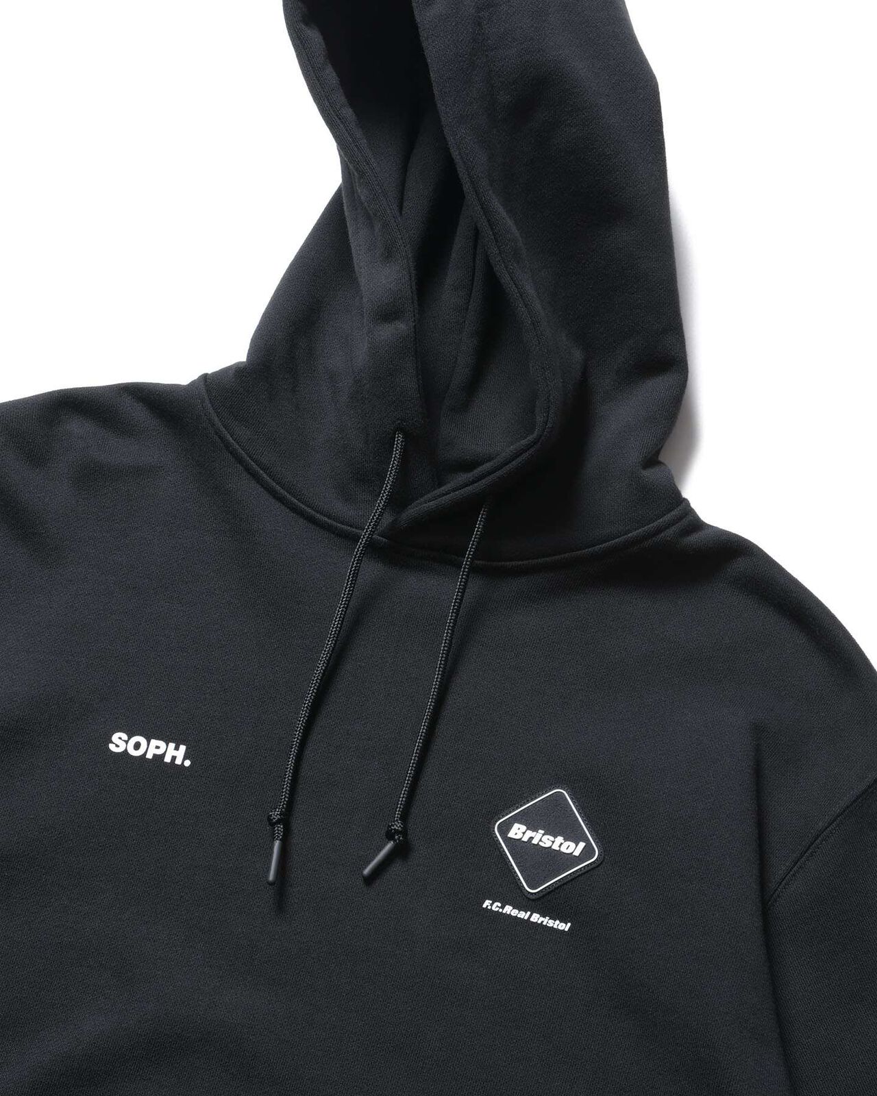 BRISTOL BAGGY SWEAT HOODIE,BLACK, large image number 2