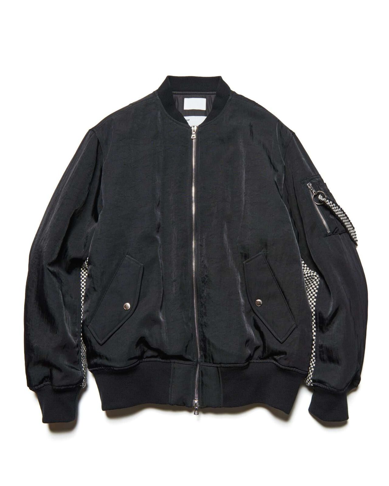FLIGHT JACKET / Kvadrat Sisu,BLACK, large image number 0