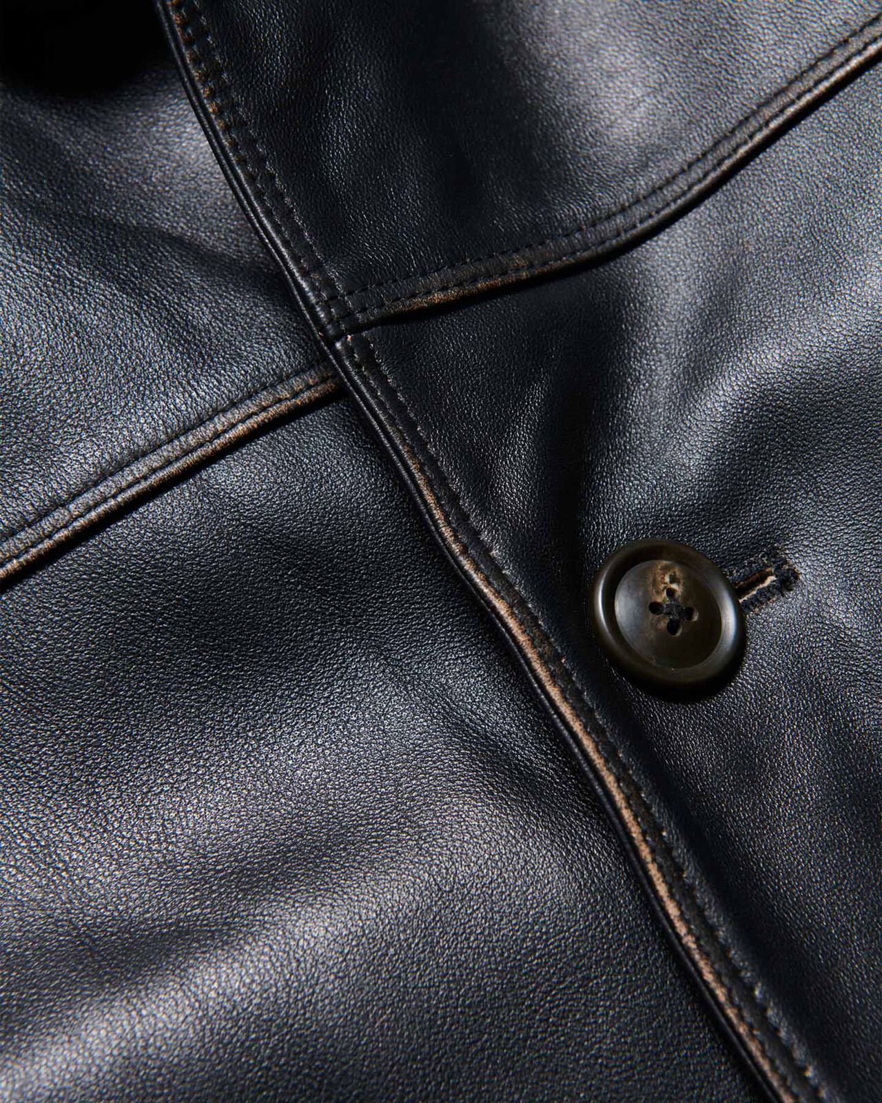 LEATHER CAR COAT,BLACK, large image number 6