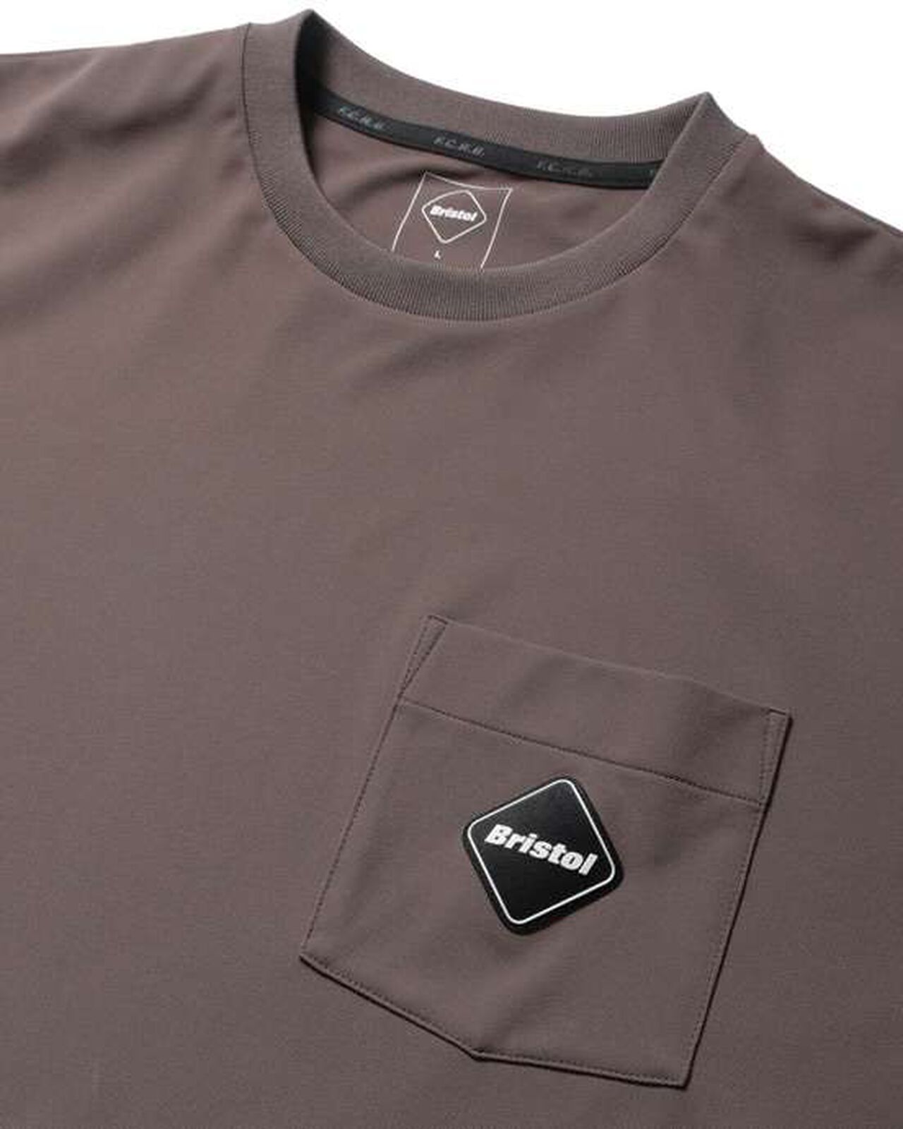 EMBLEM POCKET TEE,LIGHT BROWN, large image number 2