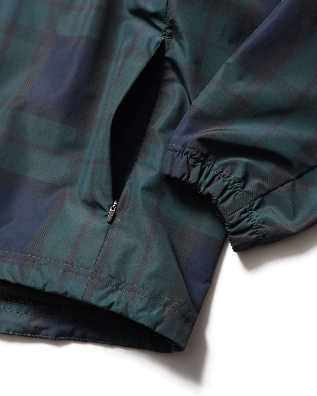 PLAID PRACTICE POLO COLLAR PISTE,NAVY, large image number 4