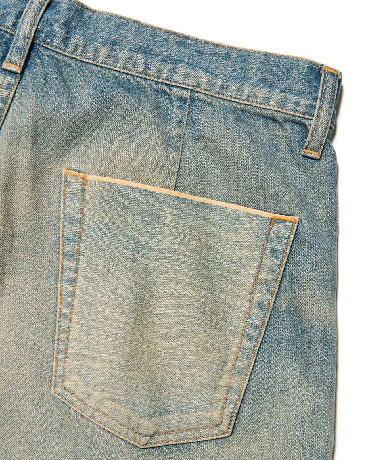 FADE DENIM BOLD-FIT TUCK JEANS,INDIGO, large image number 3