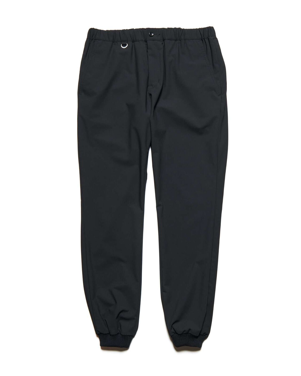 2WAY STRETCH SLIM-FIT RIBBED PANTS,BLACK, large image number 0