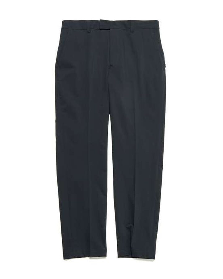 2WAY STRETCH SHIRRING SLIM FIT SLACKS,BLACK, medium
