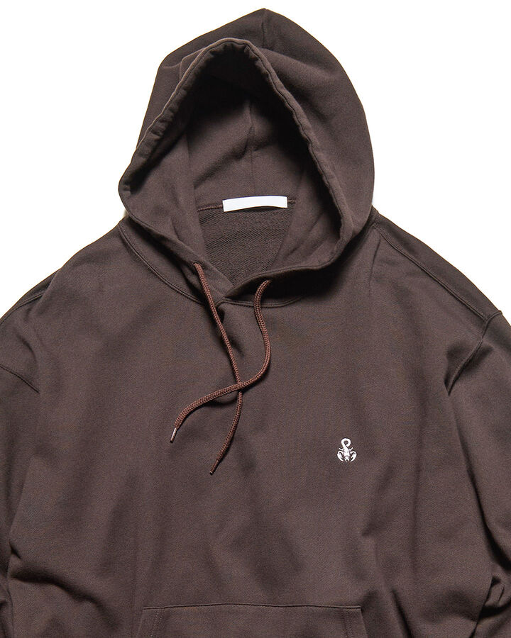 SCORPION WIDE SWEAT HOODIE,BROWN, medium image number 2