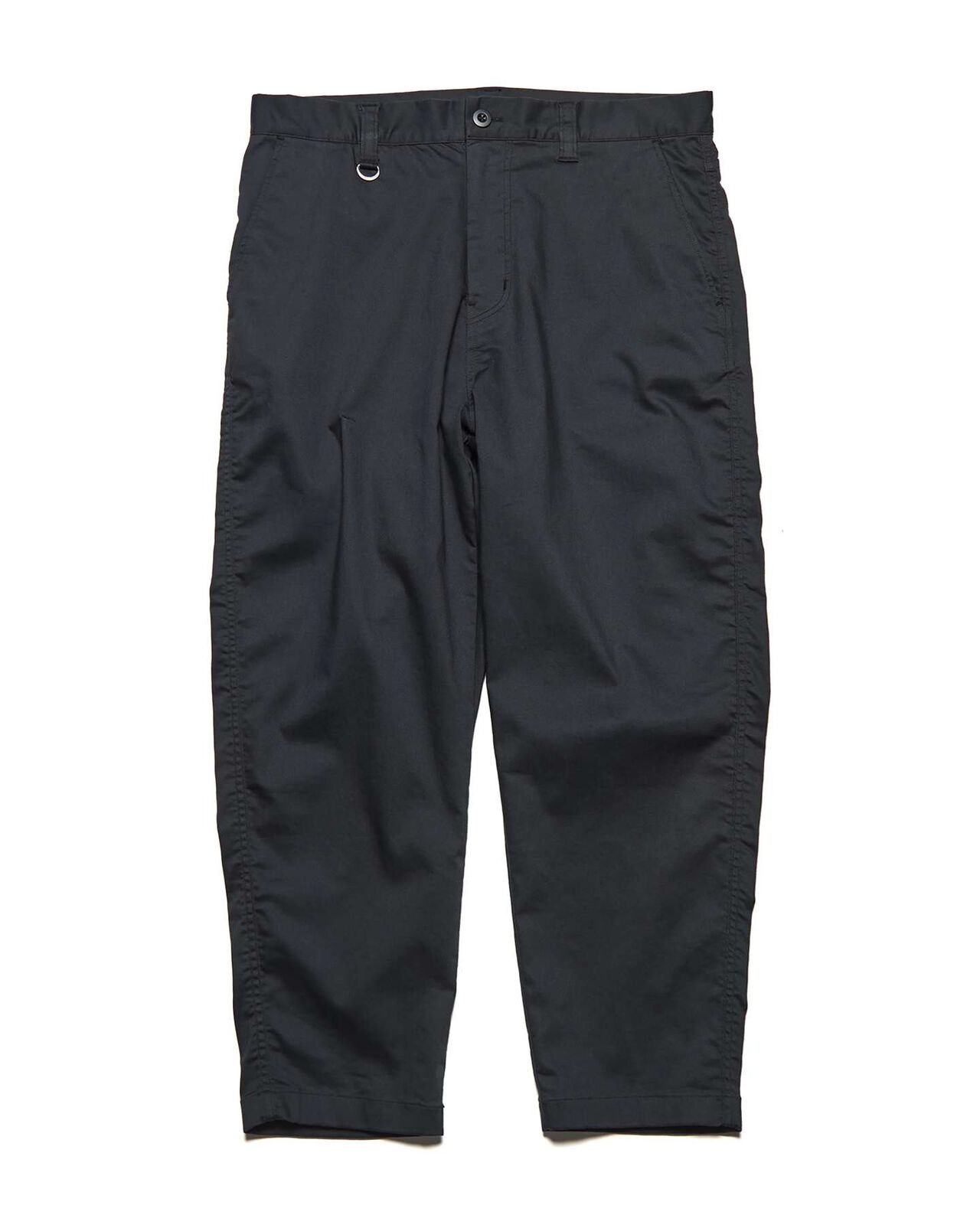 STRETCH TWILL SLIM CROPPED PANTS,BLACK, large image number 0