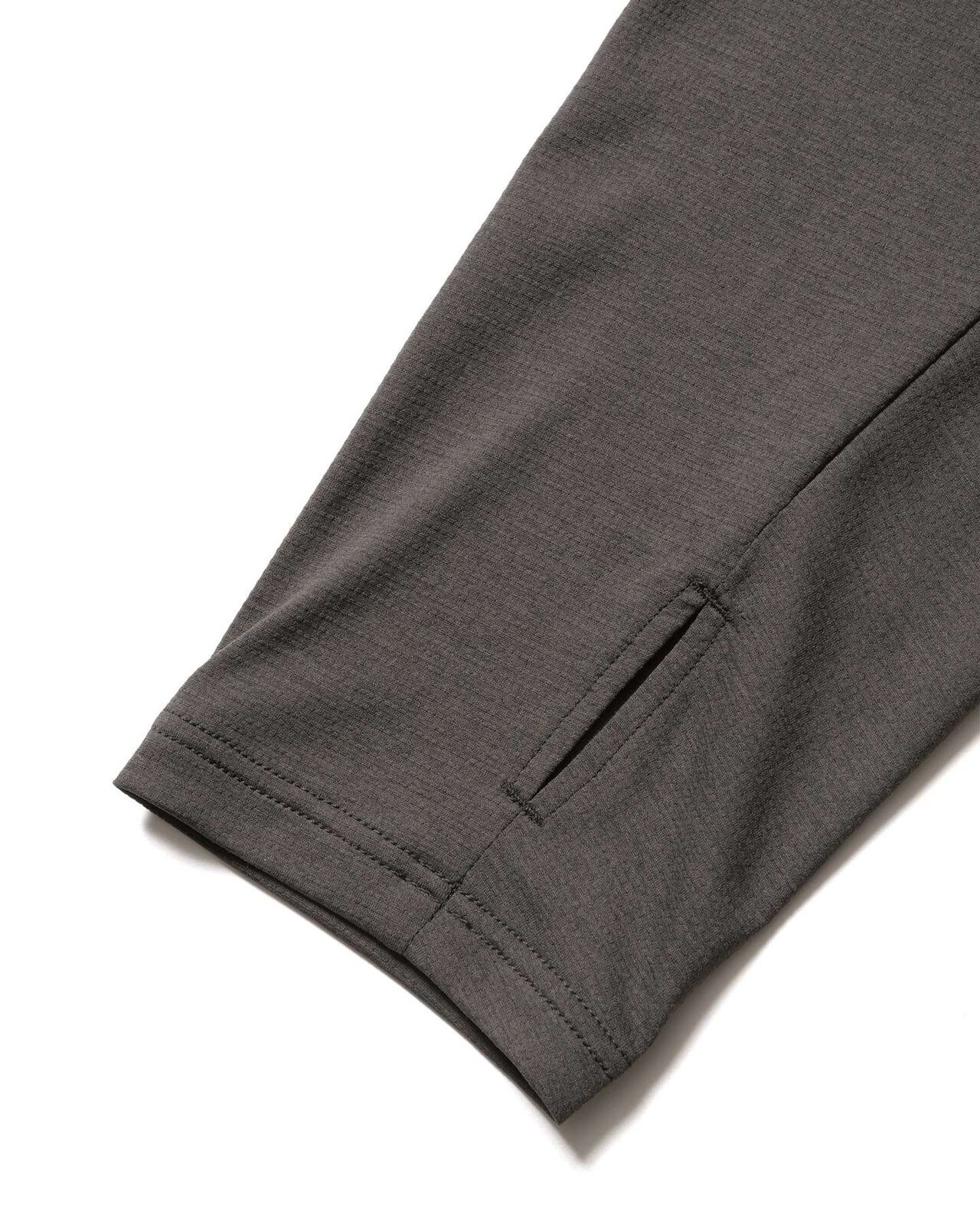 L/S MOCKNECK TOP,CHARCOAL GRAY, large image number 3