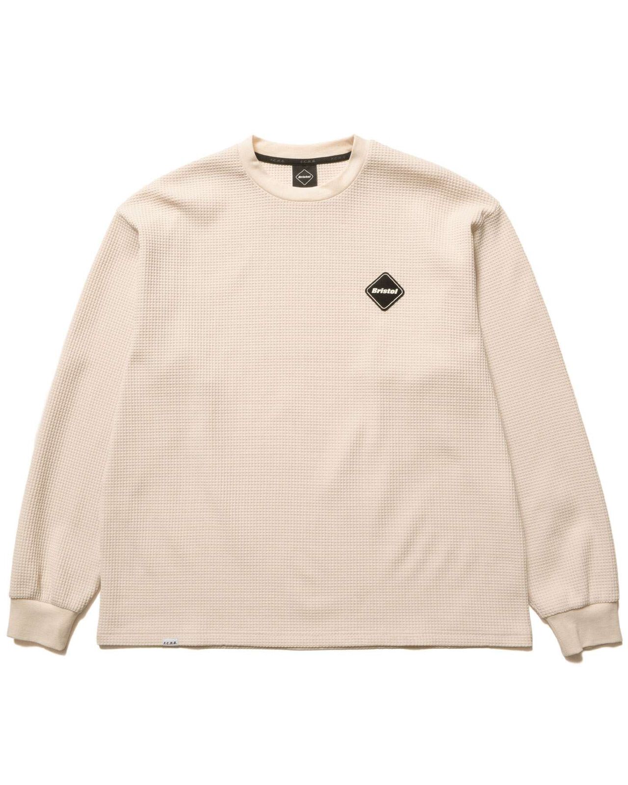 TECH WAFFLE L/S LOUNGE TOP,OFF WHITE, large image number 0