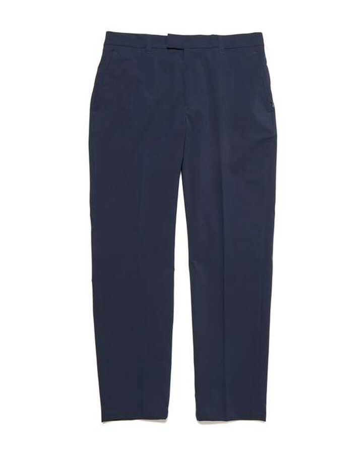 2WAY STRETCH SHIRRING SLIM FIT SLACKS,NAVY, medium