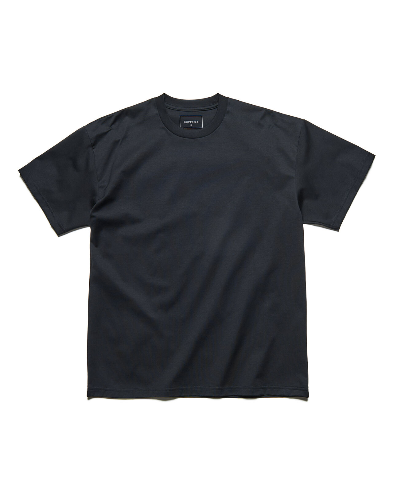 LUSTER COTTON ESSENTIAL TEE,BLACK, large image number 0