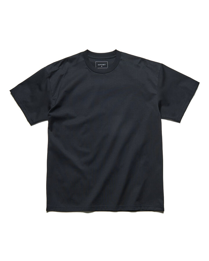 LUSTER COTTON ESSENTIAL TEE,BLACK, medium