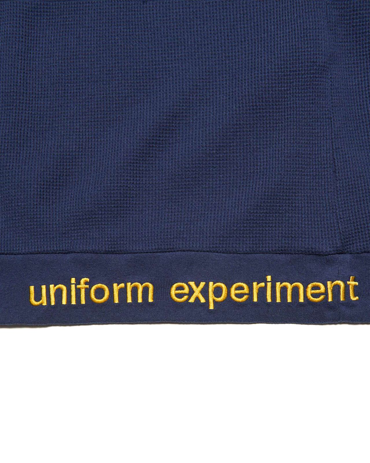 WAFFLE TURTLENECK TOP,NAVY, large image number 2