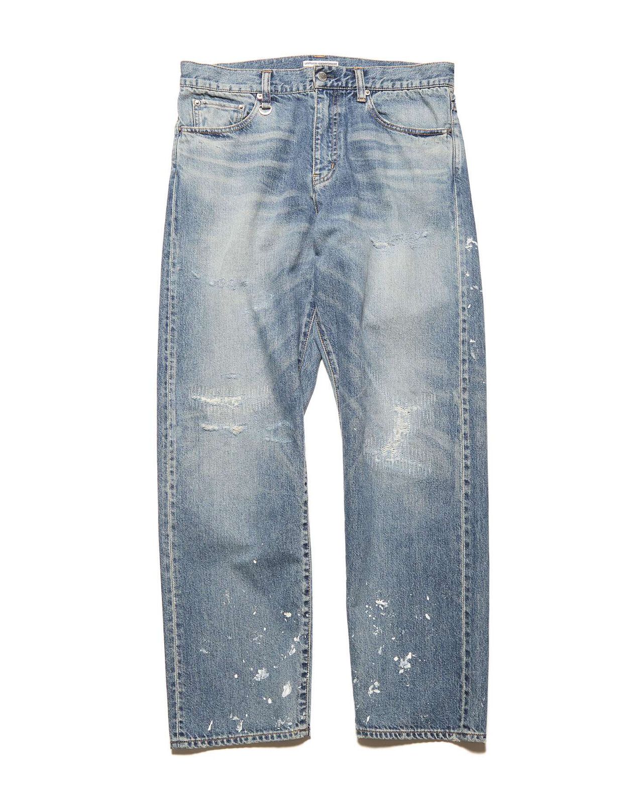 DAMAGED REGULAR-FIT JEANS,INDIGO, large image number 0