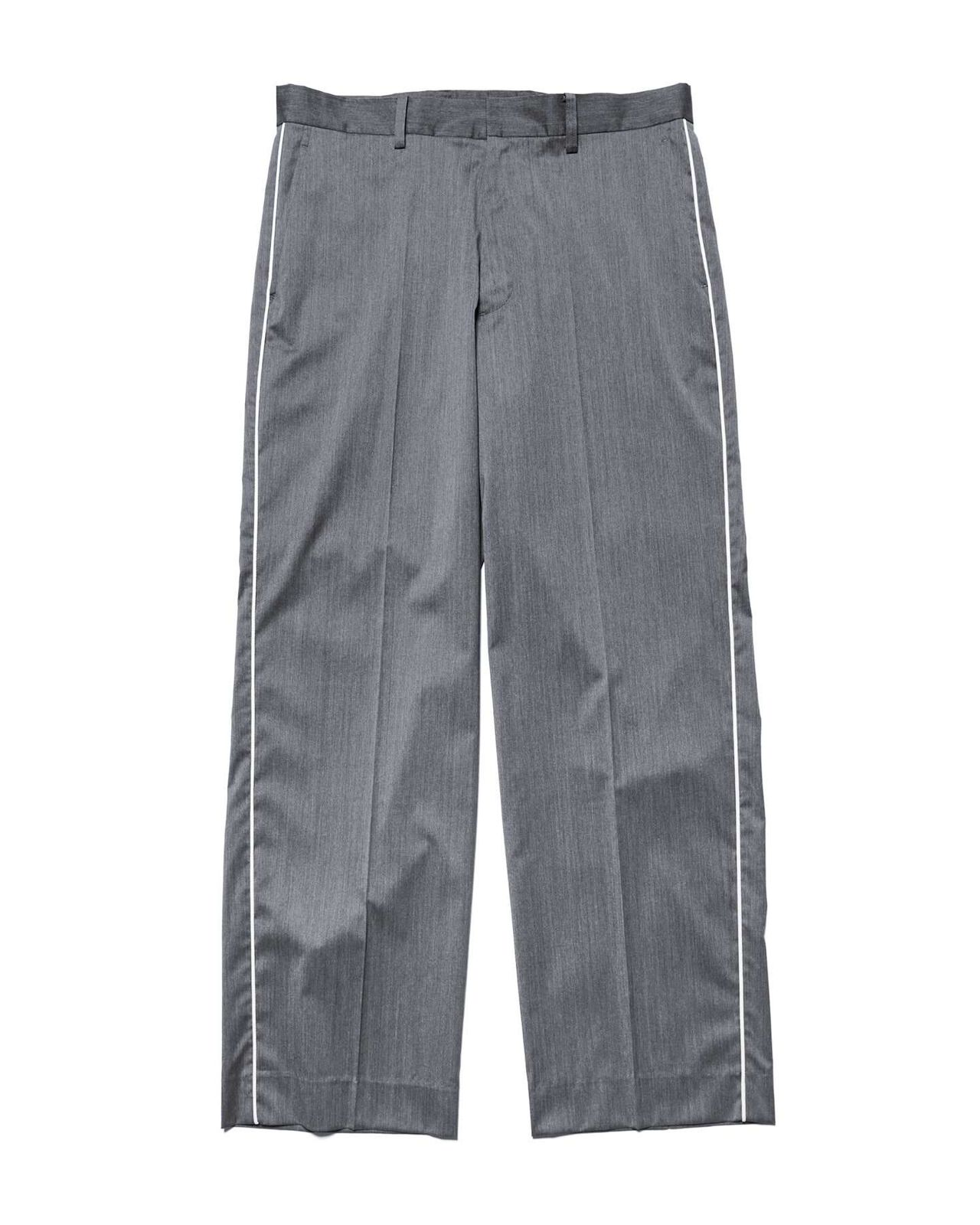 REFINED PIPING SLACKS,GRAY, large image number 1