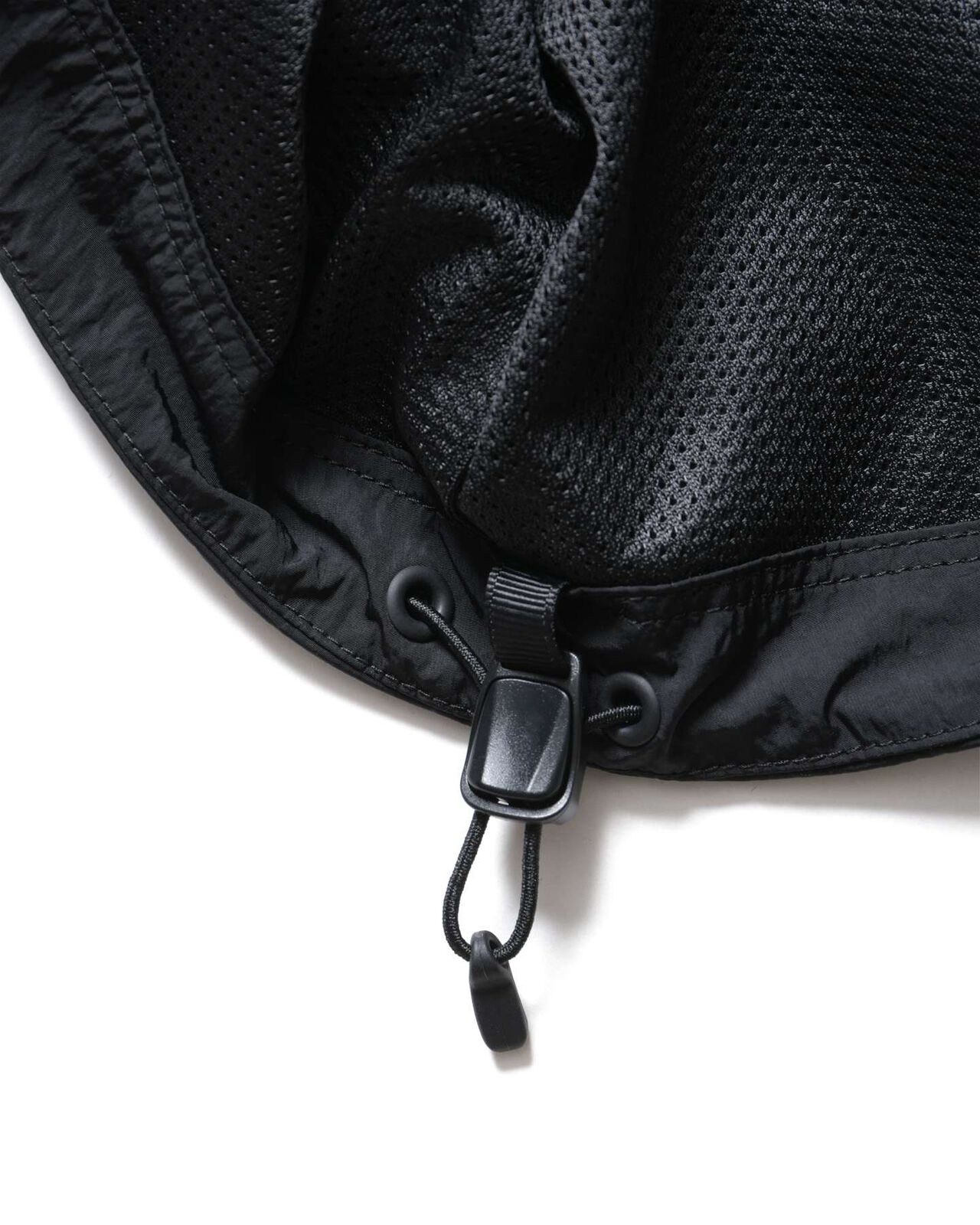 NYLON CHAMBRAY PRACTICE HOODED JACKET,BLACK, large image number 5