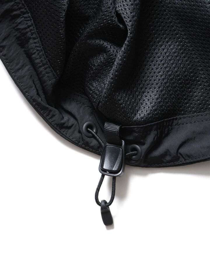 NYLON CHAMBRAY PRACTICE HOODED JACKET,BLACK, medium image number 5