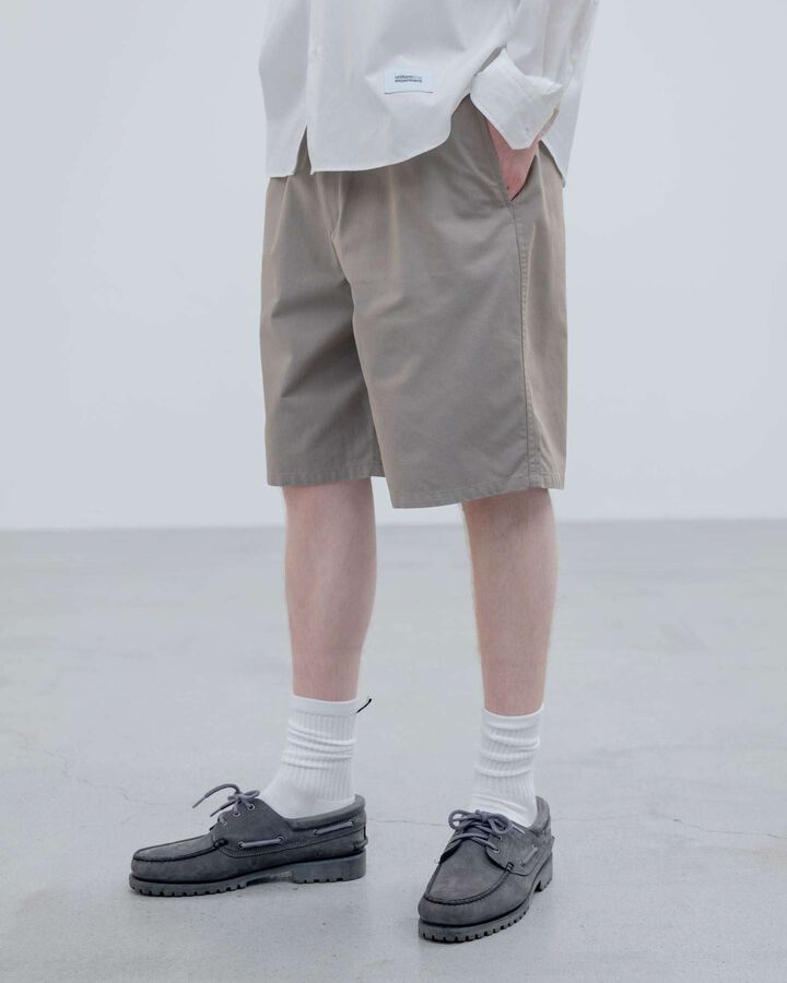 CHAMBRAY EASY SHORTS,BEIGE, medium image number 3