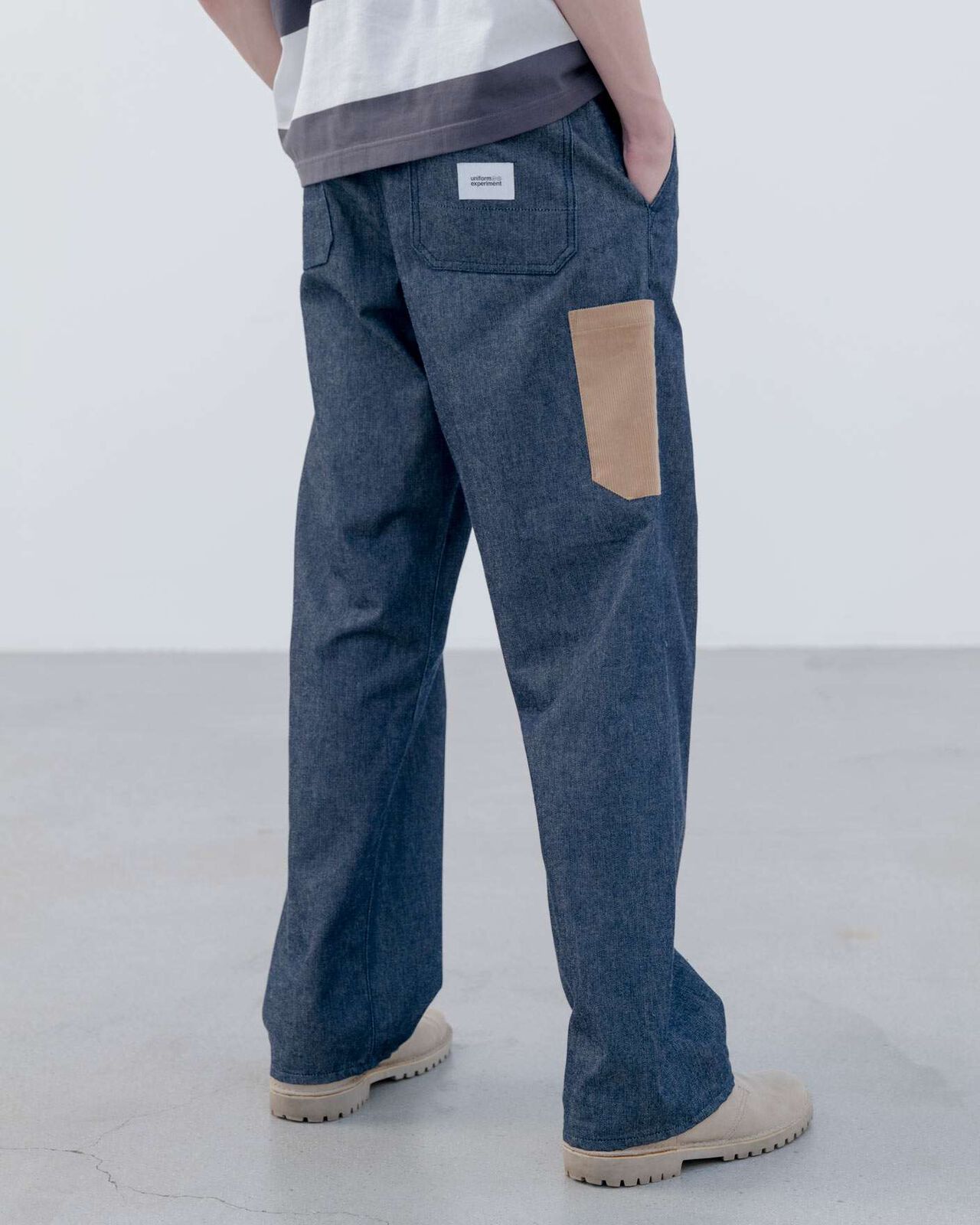 DENIM PAINTER PANTS,INDIGO, large image number 4