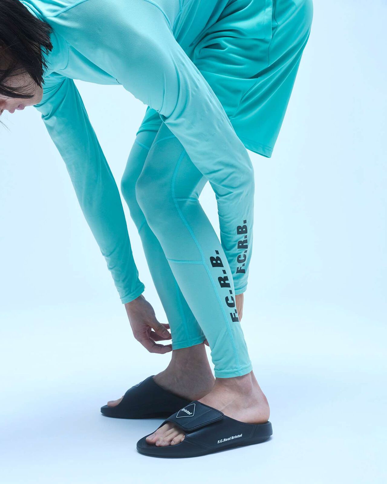 FREEZE TECH UNDERLAYER TIGHTS,TURQUOISE, large image number 6