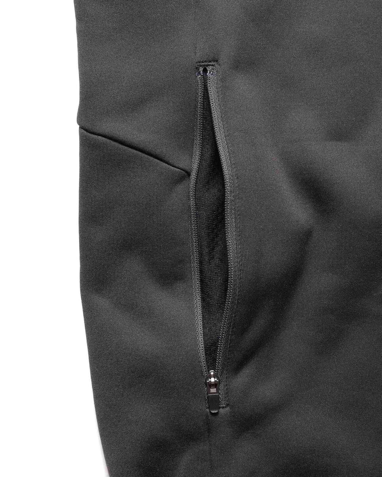 STRETCH FLEECE STAND COLLAR BLOUSON,CHARCOAL GRAY, large image number 3