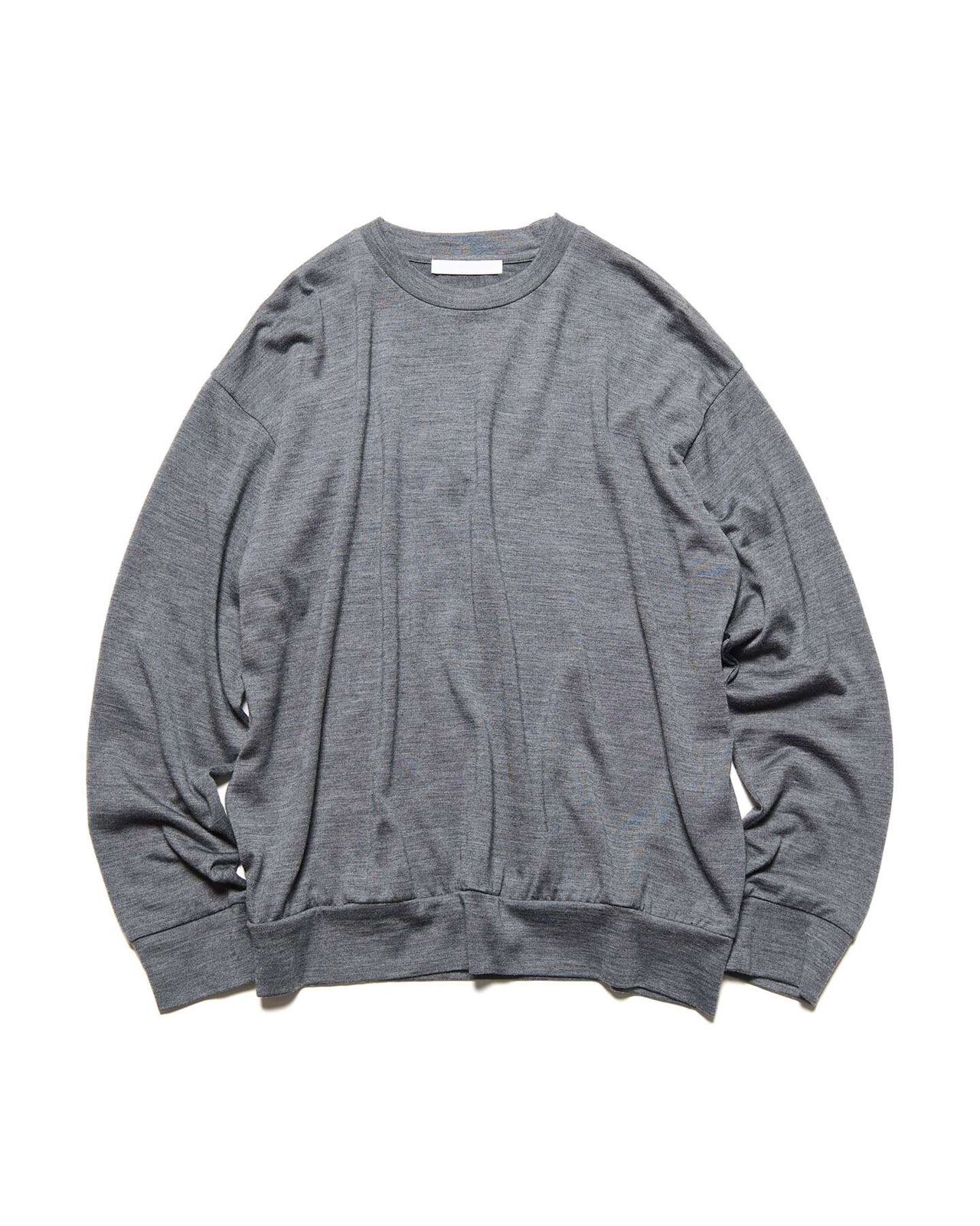 STAR STITCHED WASHABLE SWEATER,GRAY, large image number 0