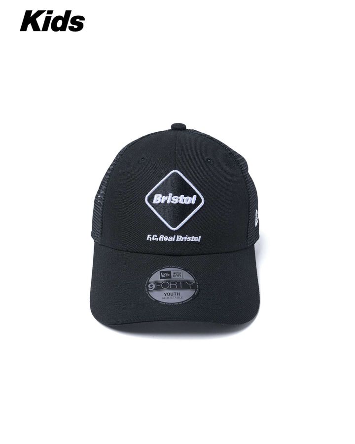 NEW ERA EMBLEM 9FORTY MESH CAP,BLACK, medium image number 1